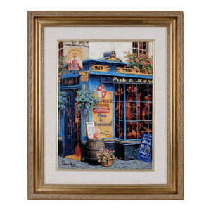 Late 20th Century Viktor Shvaiko "The Prince Edward" Artist Hand Signed Limited Edition 278/375 Luxuriously Framed and Matted Serigraph Hard to Find