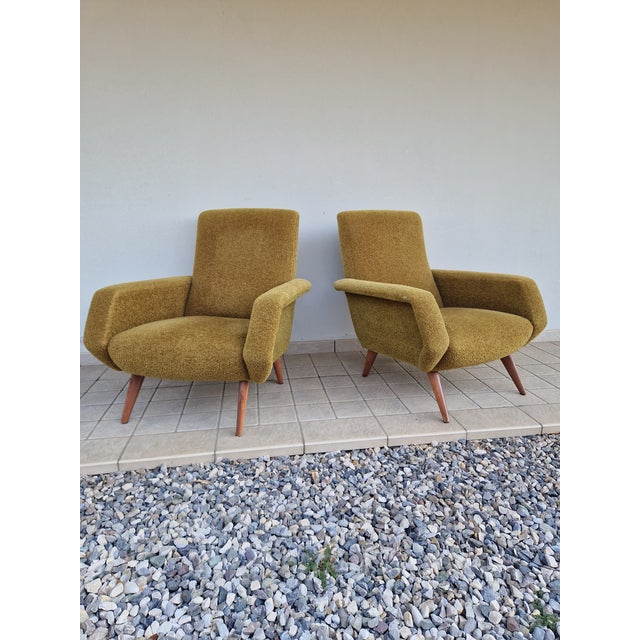 1950s Mid-Century Italian Armchairs, 1950s, Set of 2 For Sale - Image 5 of 11