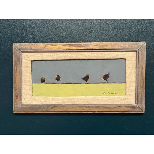 Evert Färhm, Scanian Landscape, 1950s, Oil Painting on Panel, Framed For Sale - Image 14 of 14