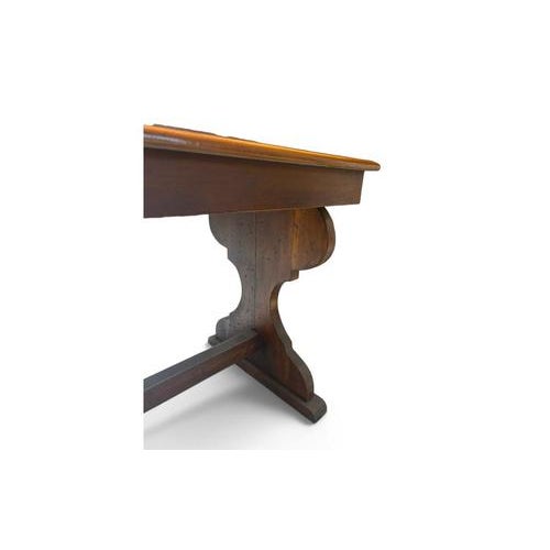 2000 - 2009 Antique Rectangular Wooden Table with Shaped Legs For Sale - Image 5 of 6