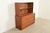 Widdicomb Robsjohn-Gibbings for Widdicomb Mid-Century Modern Sculpted Walnut Chest of Drawers With Bookcase Hutch Top, 1950s For Sale - Image 4 of 14
