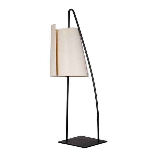This Pair of Italiana Luce Black Rod Table Lamps exemplifies refined Italian modernist design with an emphasis on clean...