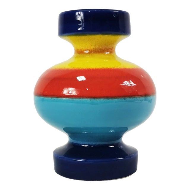Bauhaus Ceramic Vase by Georg Schmider for Zeller Keramik, Germany, 1950s For Sale