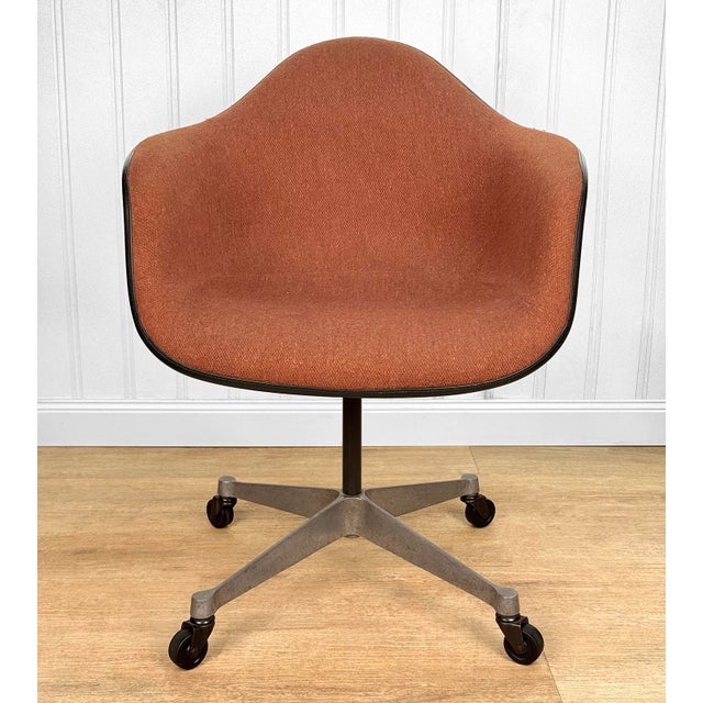Mid-Century Herman Miller Eames Upholstered Shell Desk