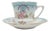 Art Nouveau Coffee Cup and Saucer from Tielsch, Poland, 1950s, Set of 2 For Sale