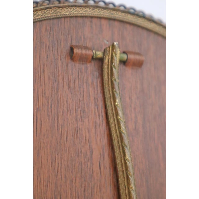 Metal French Gold Decorated Table Mirror, 1960s For Sale - Image 7 of 14