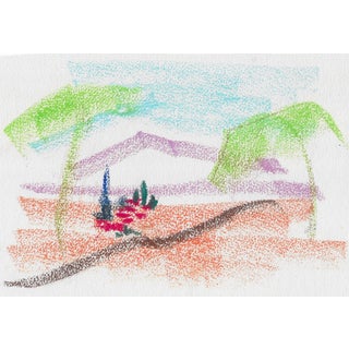 Alexandra Merker Desert Landscape Drawing For Sale