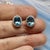 Natural Topaz Diamond Stud Earrings 14k W Gold 6.98 TCW Certified For Sale - Image 14 of 17