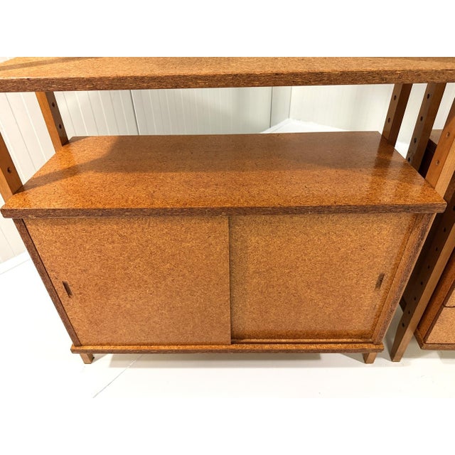Pressed Wooden Bookcases, 1960s, Set of 2 For Sale - Image 9 of 18