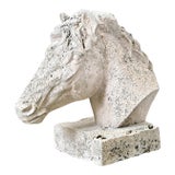 Early 20th Century English Equestrian Bust of a Horse's Head For Sale