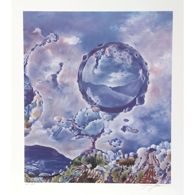 Modern Isaac Abrams, a Dream of Flight, Lithograph For Sale - Image 3 of 3