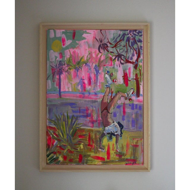 This painting is part of the "La Dolce Vita" series. It was created using acrylic paint alla prima on cotton canvas. The...