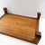 Coffee Vintage Mid Century Modern Teak Wooden Riser Tray | Scandinavian Display Stand | Danish Modern Serving Tray | Japandi Decor | Coffee Table Organizer For Sale - Image 8 of 12