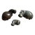 Carved Stone Hippopotamus Group, Zimbabwe, Set of Three For Sale