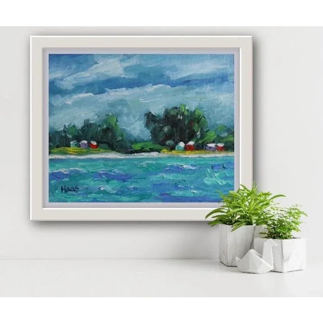 2020s Caribbean Princess Cays (Original Oil Painting) For Sale - Image 5 of 12