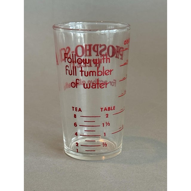 Vintage Medical Glass Phospho-Soda (Fleet) Shot Glass Measuring Cup For Sale - Image 4 of 7