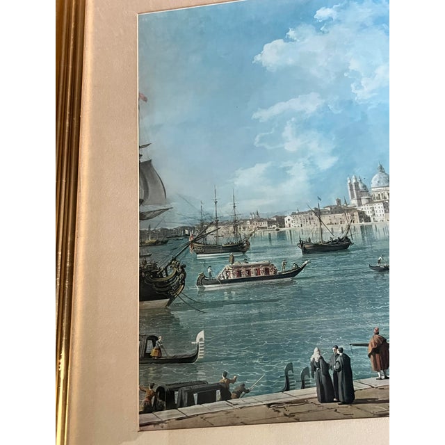 1970s 1970s Vintage Print by Antonio Canal "Canaletto" Venice, Framed For Sale - Image 5 of 9