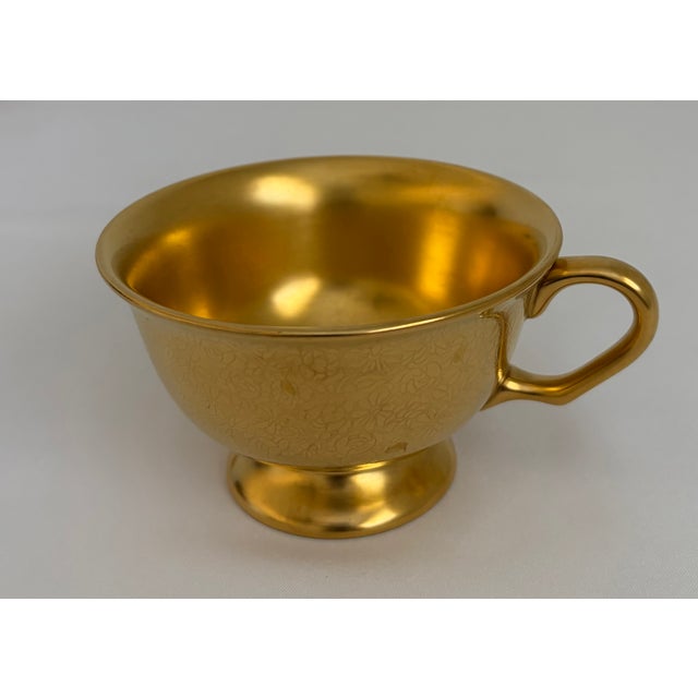 1900s Pickard Gold Porcelain Tea Service Combined With Rean-Signed Creamer and Sugar Set For Sale - Image 12 of 12