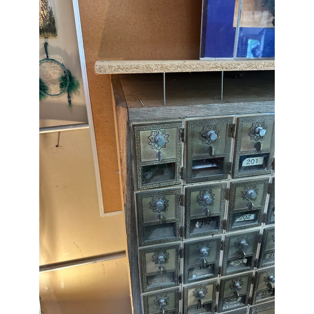 1970s Post Office Antique Mailboxes For Sale - Image 5 of 14