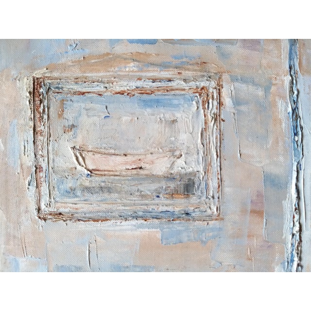 "The Staircase" Contemporary Original Post-Impressionist Style Interior Scene Oil Painting on Canvas For Sale - Image 4 of 9