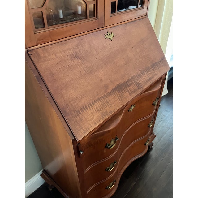 Brown Secretary Desk Early 20th Century For Sale - Image 8 of 14