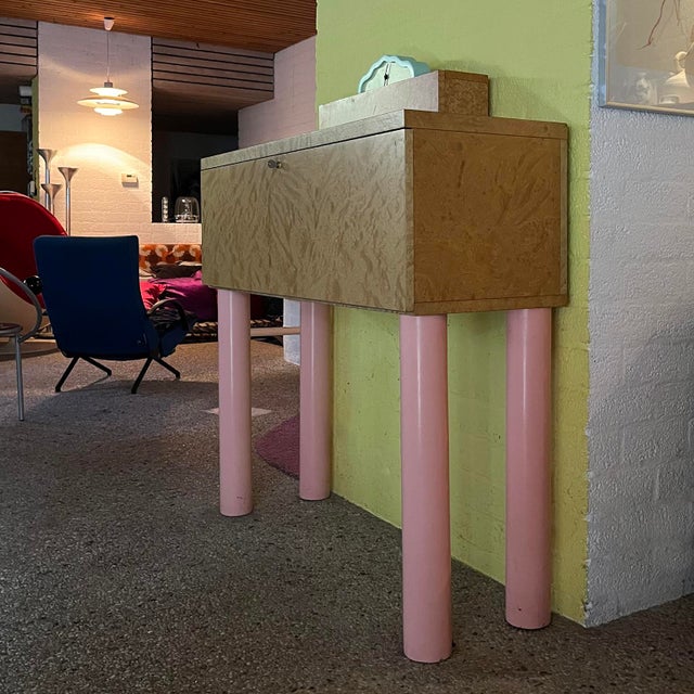 Desk Donau by Ettorre Sotsass with Clock, 1990s, Set of 2 For Sale - Image 17 of 18