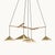 Emily Group of Five Pendant Chandelier in Brass by Daniel Becker for Moss Objects For Sale - Image 6 of 11