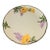 1990s Mid-Century Modern Franciscan Poppy Chop Plate Serving Platter Yellow & Purple Flowers 12" Round For Sale