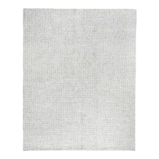 Exquisite Rugs Melbourne Hand Loom Wool & Cotton Gray - 9'x12' For Sale