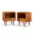 Mid-Century Modern Paul McCobb Style Furnette Mid Century Walnut and Brass Nightstands - Pair For Sale - Image 3 of 11