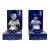 Porcelain Blue & White Kid Reading Book Figure Bookend Stopper For Sale