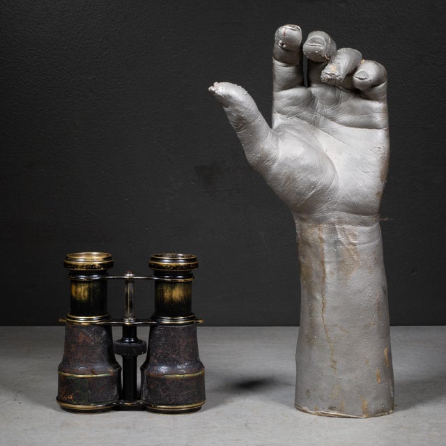 19th C. Leather Wrapped German Alpenglas Binoculars For Sale - Image 10 of 10