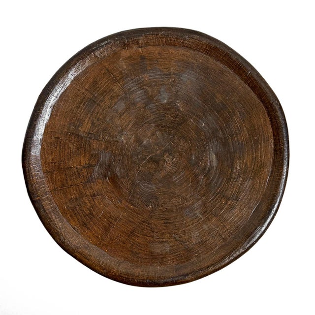 Tribal Vintage Bamileke Wood Stool / Side Table For Sale - Image 4 of 6