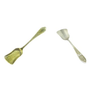 Early 20th Century Art Nouveau Sugar Spoons, Poland, Set of 2 For Sale