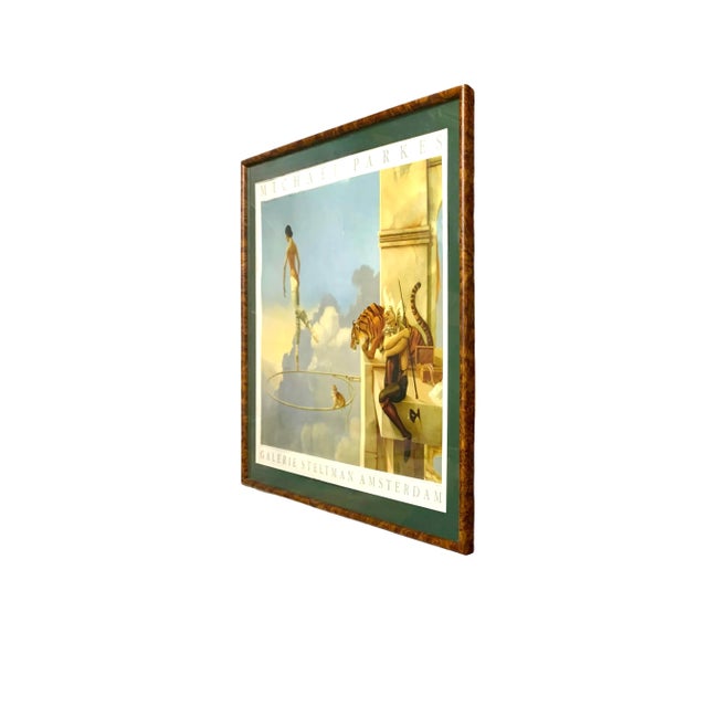 Contemporary Mid-Century Modern Michael Parkes Print, Dream for Rosa, Framed With Glass, 32"h For Sale - Image 3 of 7