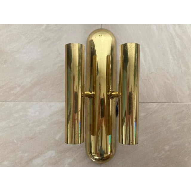 Mid-Century Brass Wall Lamp, 1970s For Sale - Image 4 of 6