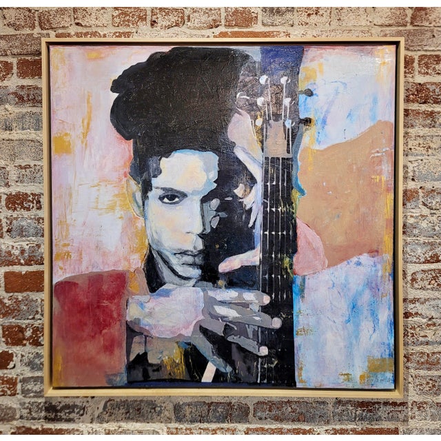 Sonia Gold - 1980s Portrait of Prince - Oil Painting American/ Lithuanian Expressionist - Acrylic & Oil painting on canvas...