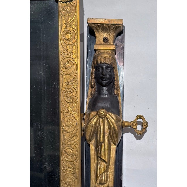 Antique French Empire Vanity Mirror For Sale In Atlanta - Image 6 of 11