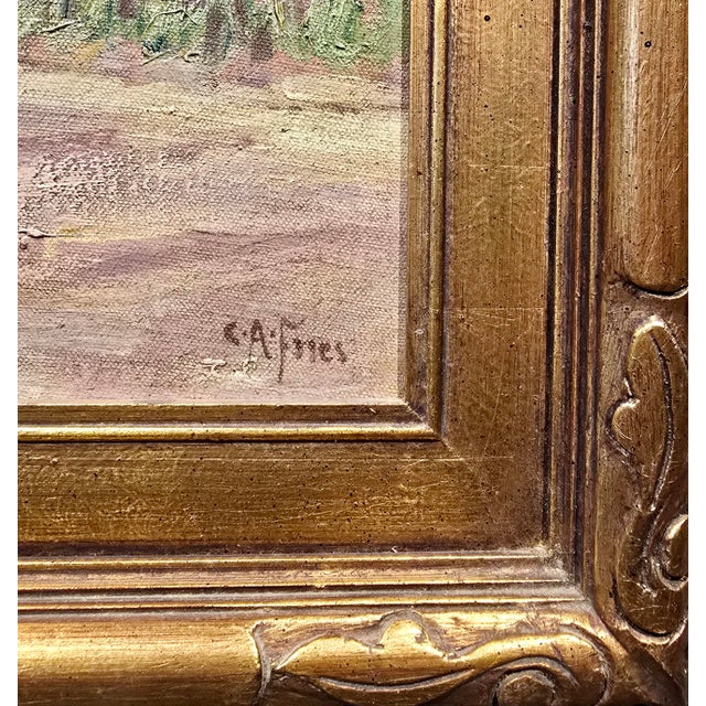 Charles Fries -Plein Air Landscape in Alpine Near San Diego -1927 Oil Painting For Sale In Los Angeles - Image 6 of 11