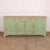 Large 19th century English painted farm house dresser base with a good scrubbed pine top. 1830. This piece is designed in...