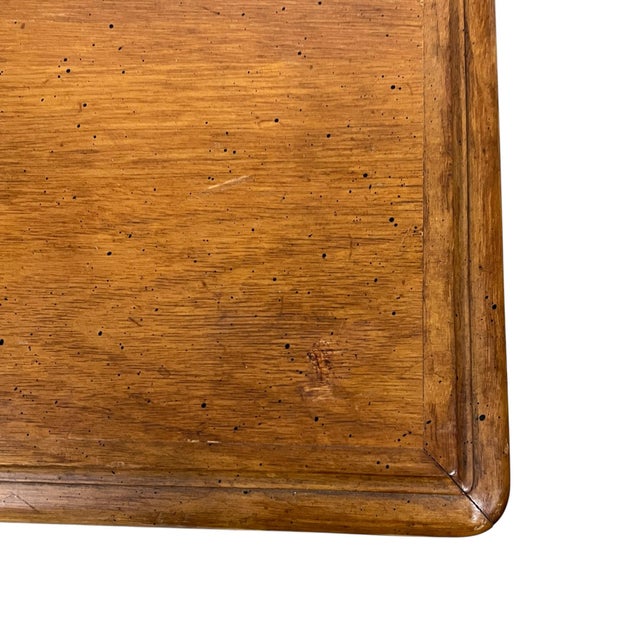 Late 20th Century Vintage French Provincial Oak Two Drawer Side, Coffee Table or Nightstand by Bodart For Sale - Image 5 of 10