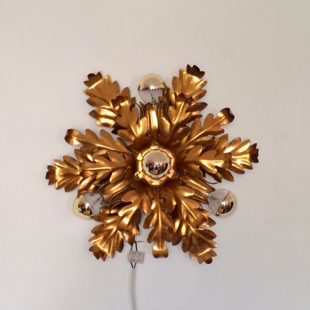 Mid-Century Modern Four-Light Ceiling Lamp, Italian, 1970s For Sale - Image 15 of 18