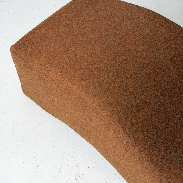 1990s Vintage Ripple Bench Attributed to Laurinda Spear for Brayton International For Sale - Image 5 of 5