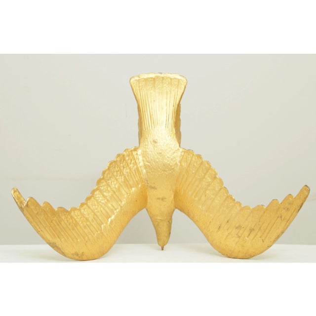 Gold Early 20th Century Cast Metal Eagle For Sale - Image 8 of 13