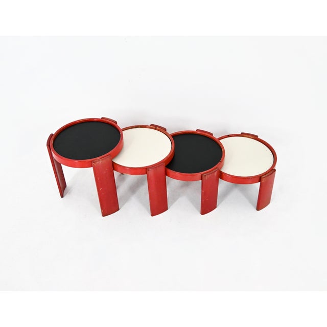 Model 780 Nesting Tables by Gianfranco Frattini for Cassina, 1960s, Set of 4 For Sale - Image 6 of 14
