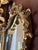 Vintage Rococo Style Gilt Triptych Girandole Mirror With Candle Sconces For Sale In Raleigh - Image 6 of 12