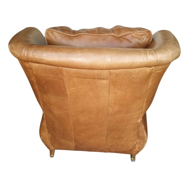 The Ultimate Statement of Luxury: The Cibola Furniture International Oversized Club Chair & Ottoman Set For Sale - Image 10 of 12