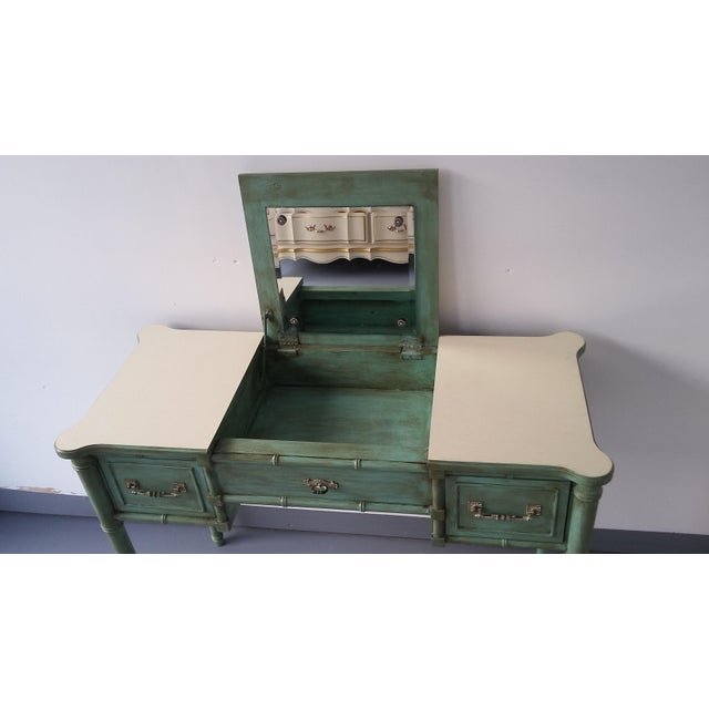 Vintage Henry Link Faux Bamboo Vanity Chairish