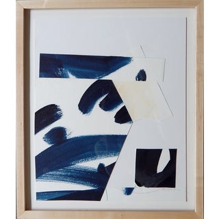 Michelle Armas A Stroke of Blue Collage 14"x17" For Sale