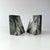 Late 20th Century Green Marble Slanted Bookends- Pair For Sale In New York - Image 6 of 12